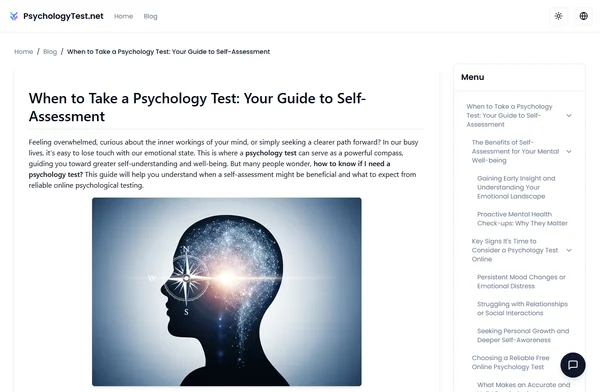 When to Take a Psychology Test: Your Guide to Self-Assessment