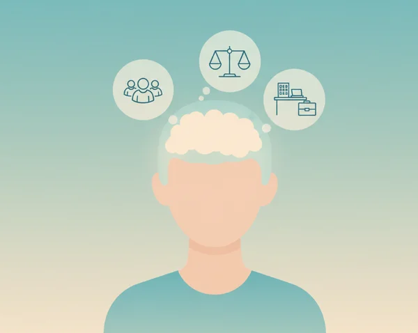 Illustration of hidden thought patterns