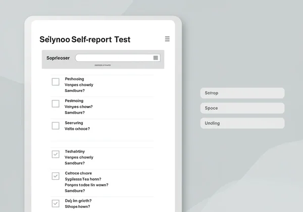 Modern online interface of a psychology self-report test.
