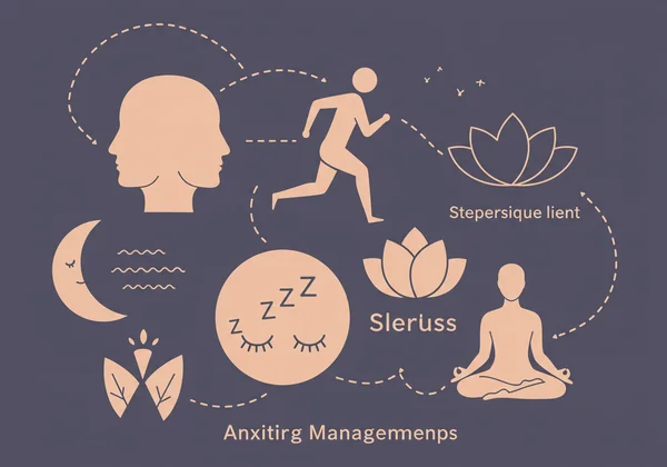 Visual representation of anxiety coping strategies and habits.