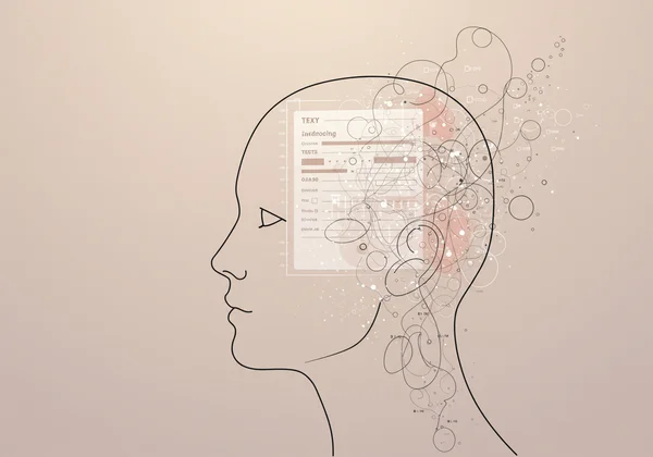Person contemplating feelings, considering a psychology test.